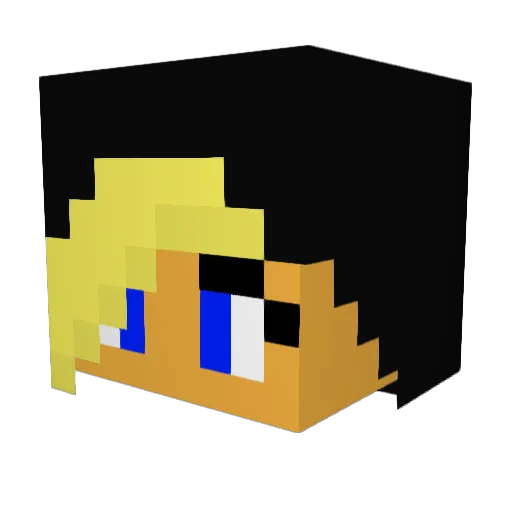 KatGaming05 Minecraft avatar head, 3D render