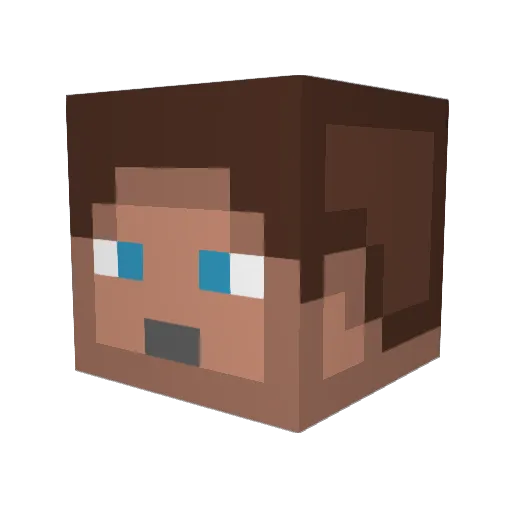 KatGrrrl Minecraft avatar head, 3D render