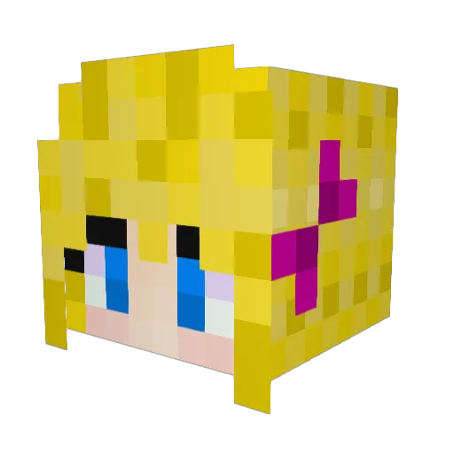 KatLovesAsia Minecraft avatar head, 3D render