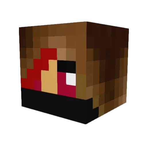KatMacLeod Minecraft avatar head, 3D render