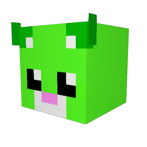 KatMaster666 Minecraft avatar head, 3D render