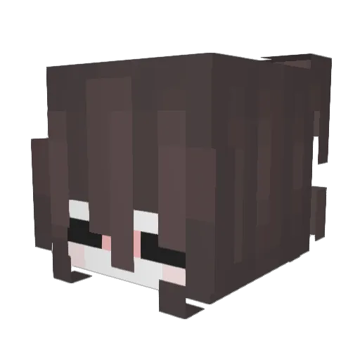 KatMastery Minecraft avatar head, 3D render