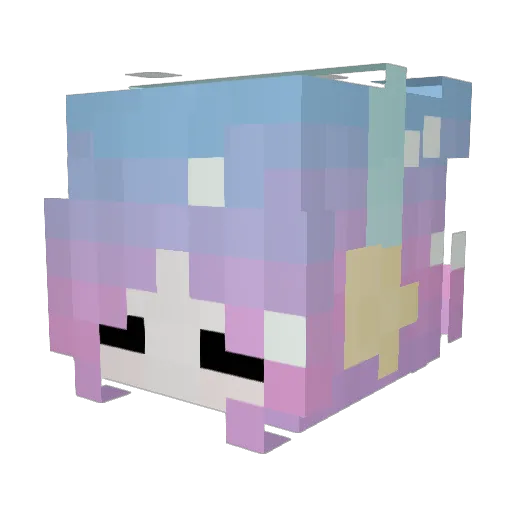 KatMastery Minecraft avatar head, 3D render