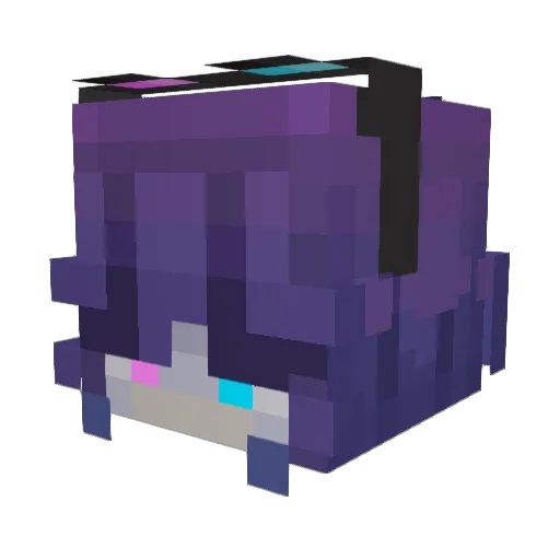 KatMizu28 Minecraft avatar head, 3D render