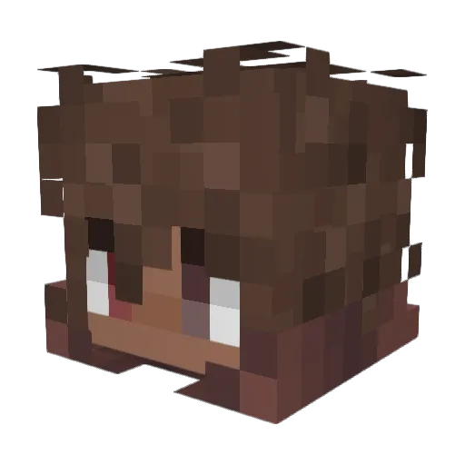 KatNad08 Minecraft avatar head, 3D render