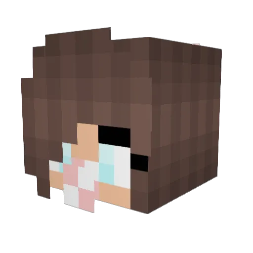 KatQueen592 Minecraft avatar head, 3D render