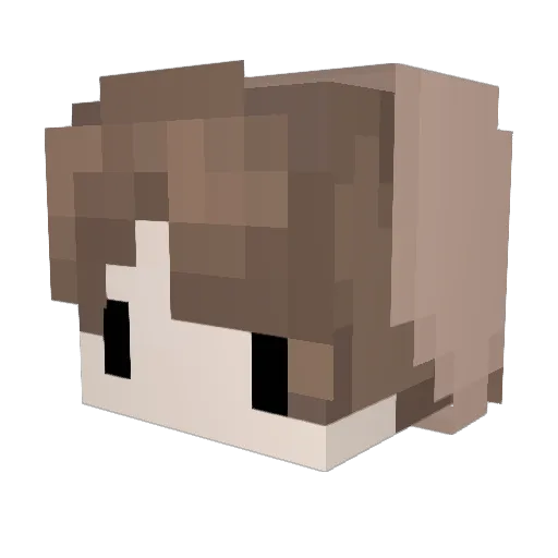 KatRlMie Minecraft avatar head, 3D render