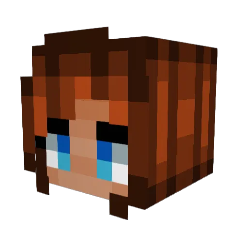KatSea_ Minecraft avatar head, 3D render
