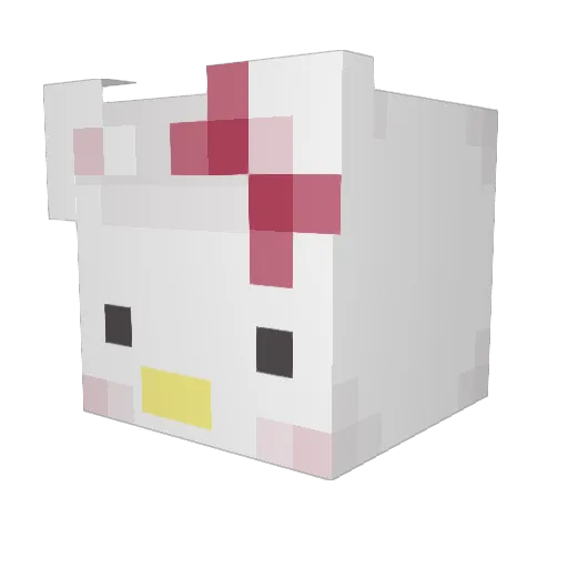 KatSeup Minecraft avatar head, 3D render
