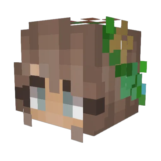 KatStorch Minecraft avatar head, 3D render
