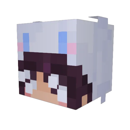 KatSuup Minecraft avatar head, 3D render