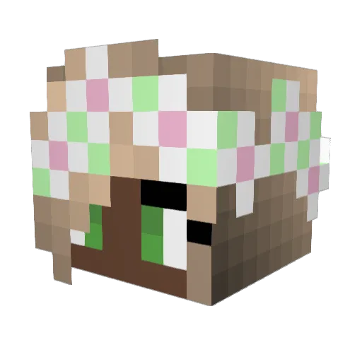 KatVonDisease Minecraft avatar head, 3D render
