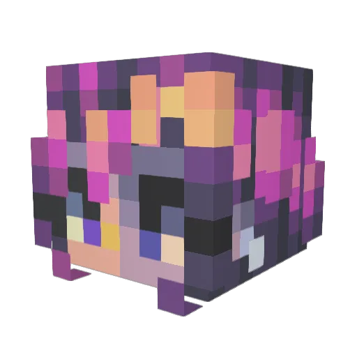 Kat_2140 Minecraft avatar head, 3D render