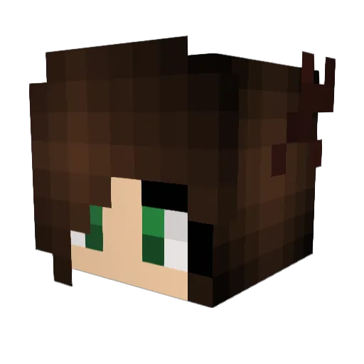 Kat_546 Minecraft avatar head, 3D render