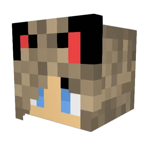 Kat_In_The_Bag Minecraft avatar head, 3D render