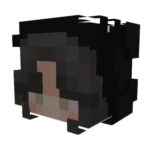 Kat_SH Minecraft avatar head, 3D render