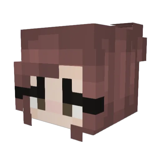 KataKapitany Minecraft avatar head, 3D render