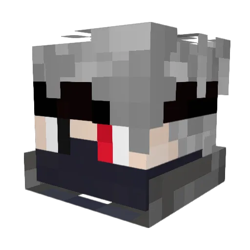 Katachi06 Minecraft avatar head, 3D render