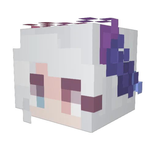 Katacr Minecraft avatar head, 3D render