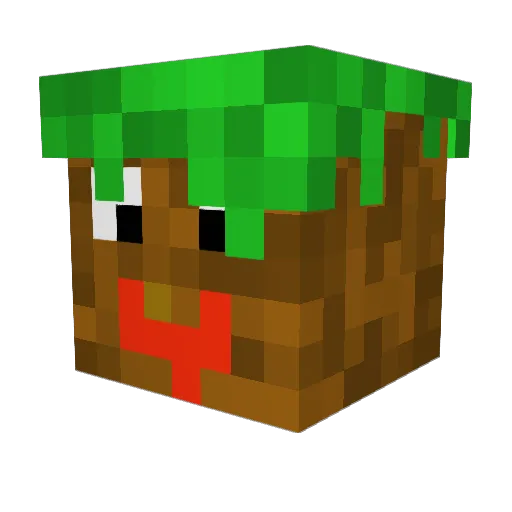 Katafalkar Minecraft avatar head, 3D render