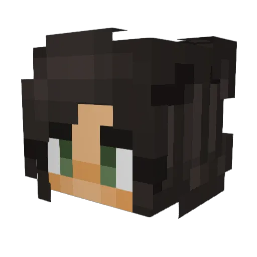 Katagiouss Minecraft avatar head, 3D render