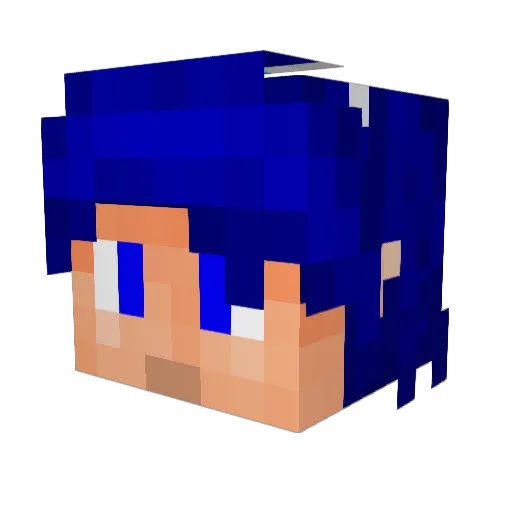 Katahri Minecraft avatar head, 3D render