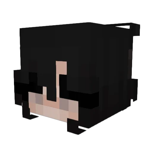 Katakanas Minecraft avatar head, 3D render