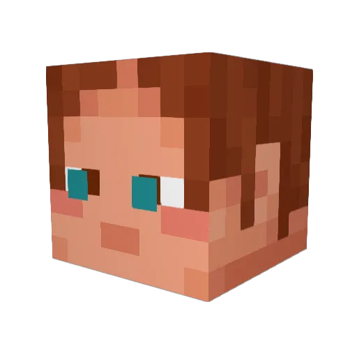 Katalia98 Minecraft avatar head, 3D render