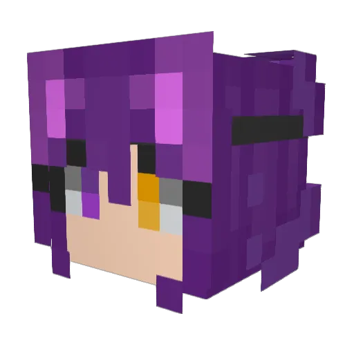 Katalily4 Minecraft avatar head, 3D render