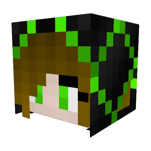 Katalin47 Minecraft avatar head, 3D render