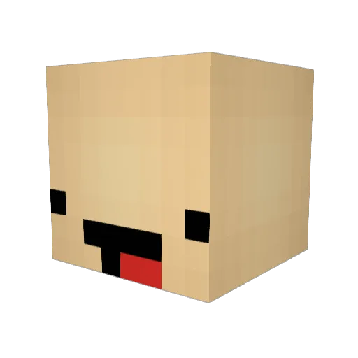 Katammaha Minecraft avatar head, 3D render