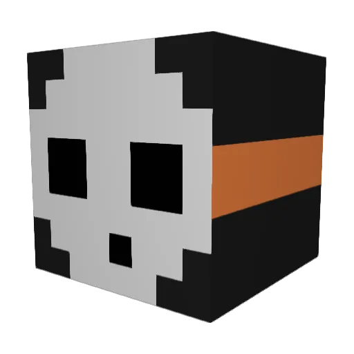 KatanaMaster2000 Minecraft avatar head, 3D render