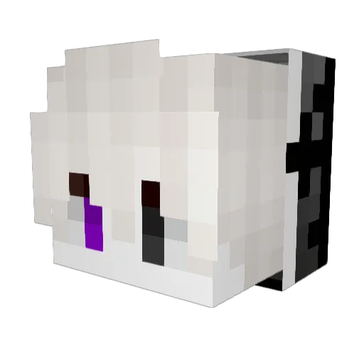 Katanah_ Minecraft avatar head, 3D render