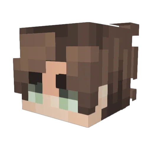 Katariah84 Minecraft avatar head, 3D render