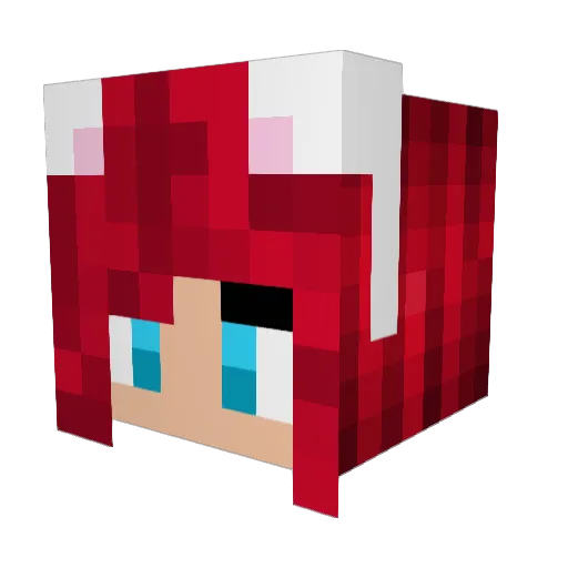 Katarina335 Minecraft avatar head, 3D render