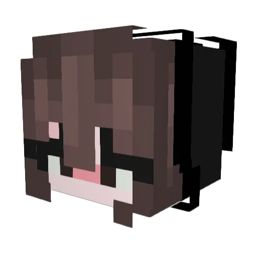 Katasia Minecraft avatar head, 3D render