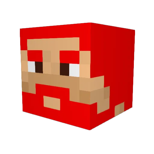 Kataskematico Minecraft avatar head, 3D render