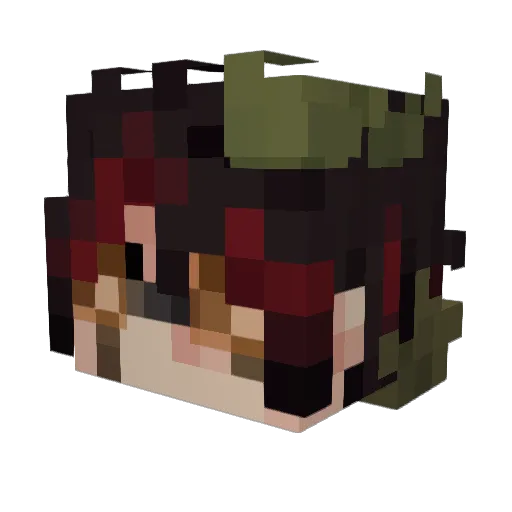 Katastrogical Minecraft avatar head, 3D render