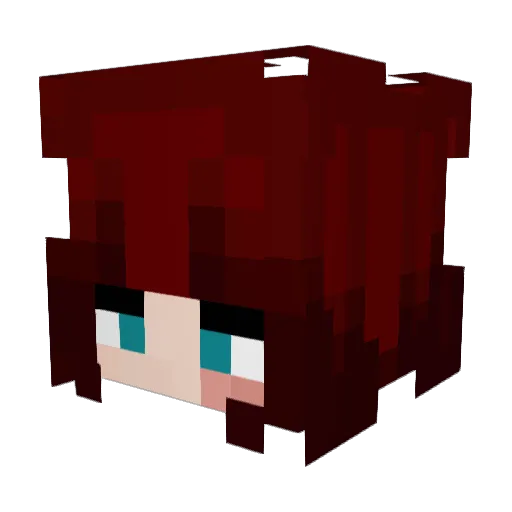 Katastrophy Minecraft avatar head, 3D render