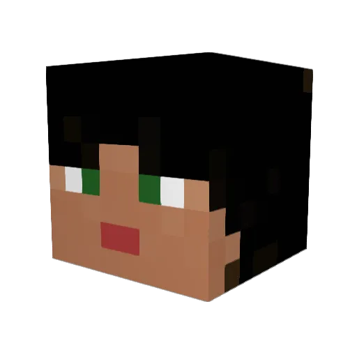 Katb983 Minecraft avatar head, 3D render