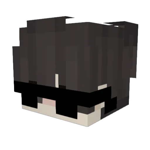 Katchauz Minecraft avatar head, 3D render