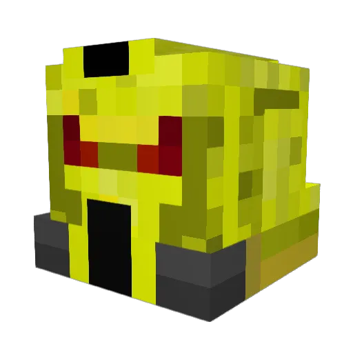 Kate556 Minecraft avatar head, 3D render