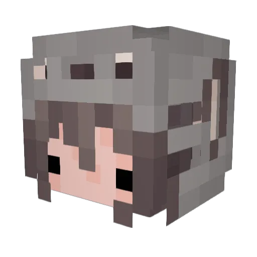 KateAroo Minecraft avatar head, 3D render