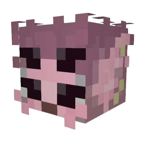 KateBella Minecraft avatar head, 3D render
