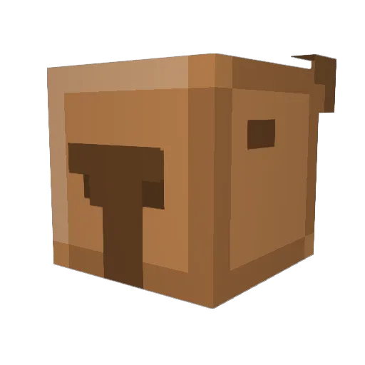 KateJo Minecraft avatar head, 3D render