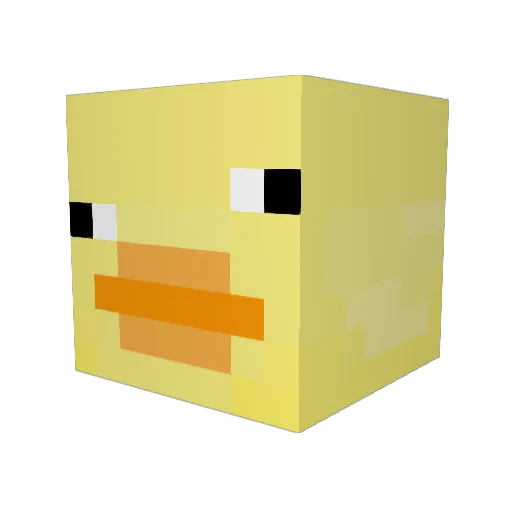 KateKombucha Minecraft avatar head, 3D render