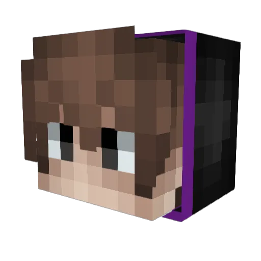 KateM18 Minecraft avatar head, 3D render