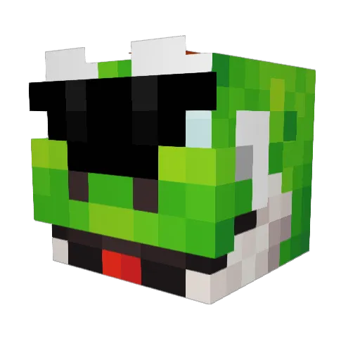 KateMad Minecraft avatar head, 3D render