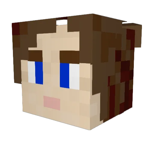 KateMay5 Minecraft avatar head, 3D render