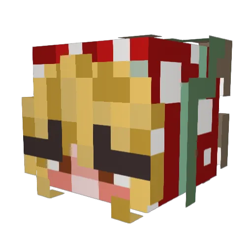 KateRay Minecraft avatar head, 3D render